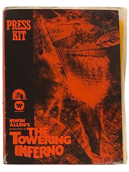 The Towering Inferno 1974 Film Press Kit Movie Publicity Steve McQueen Paul Newman William Holden Faye Dunaway Fred Astaire O.J. Simpson Robert Vaughan Wagener John Williams