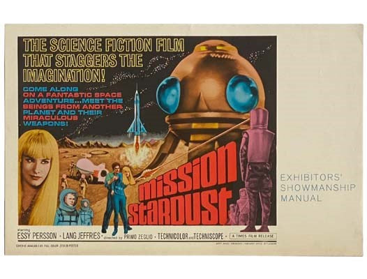 Mission Stardust Film Press Kit Movie Exhibitor's Showmanship Manual Promotional Cult B-Movie Perry Rhodan Science Fiction Essy Persson Lang Jeffries Primo Zeglio