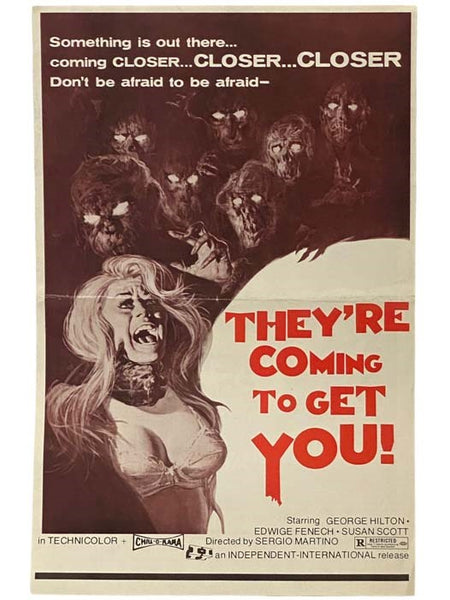 They're Coming to Get You Film Press Kit Pressbook Advertising Manual Poster Horror Cult B-Movie