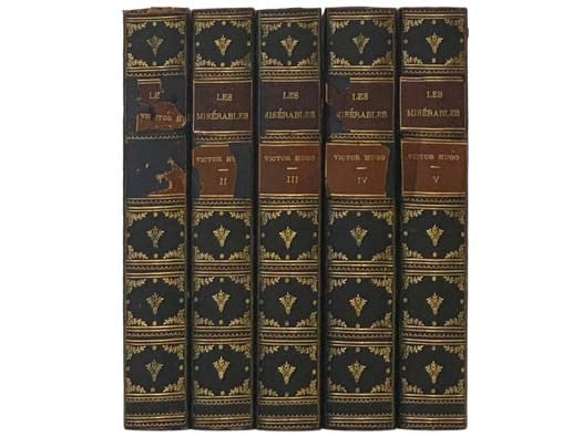 Les Miserables, Illustrated Edition, in Five Volumes: Fantine; Cosette; Marius; l'Idylle Rue Plumet, l'Epopee Rue St Denis; Jean Valjean