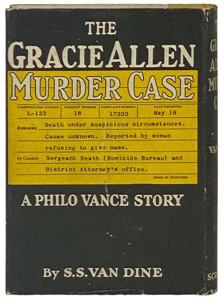 The Gracie Allen Murder Case: A Philo Vance Story