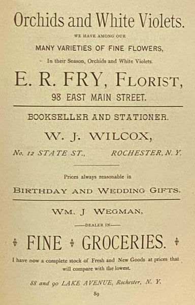 Flower City Cook Book. [Cookbook]