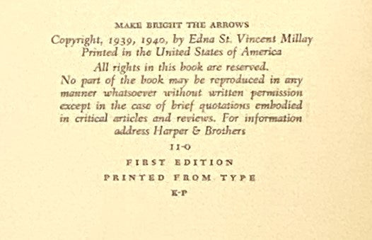 Make Bright the Arrows: 1940 Notebook