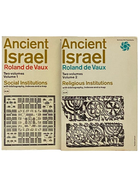Ancient Israel 2-Volume Set - Volume 1: Social Institutions, Volume 2: Religious Institutions