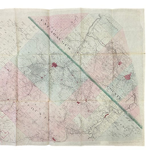 Caldwell's Map of the Oil Belt, on a Line from the Mouth of the Clarion River to Olean, New York, Including Parts of Clarion, Forest, Jefferson, Elk, Warren, & McKean Co's., PA., and a Part of Cattaraugus Co., N.Y.