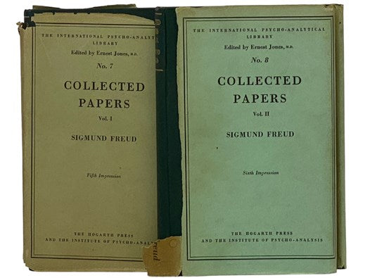 Collected Papers, in Two Volumes:Early Papers and History of Psycho-analytical Movement; Clinical Papers and Papers on Technique. (The International Psycho-Analytical Library, No. 7 & No. 8)