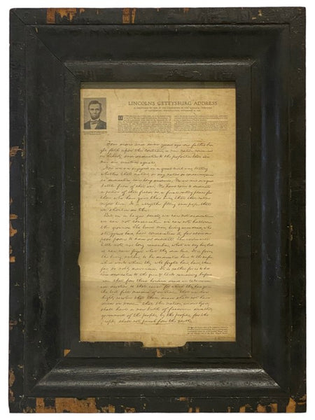 Lincoln's Gettysburg Address [Early 20th Century Photographic Facsimile of Everett-Keyes Copy in Manuscript]