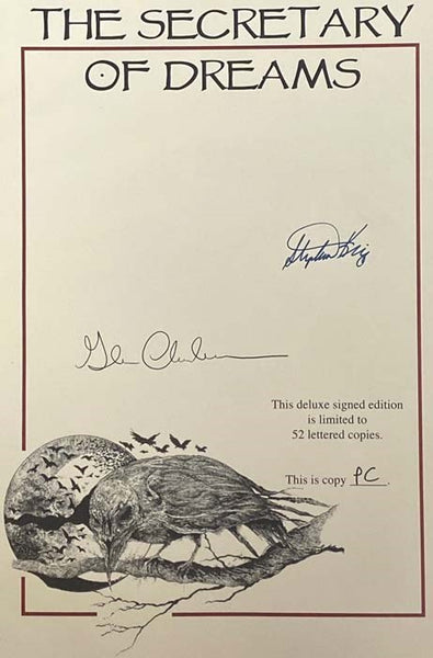 The Secretary of Dreams, Volume One [1]: Deluxe Lettered Edition, Signed Publisher's Copy