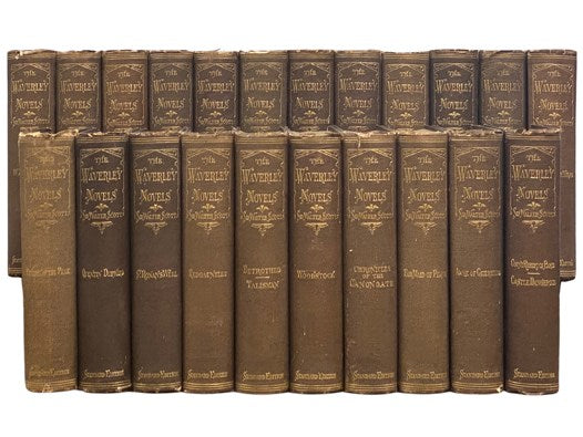 The Waverley Novels, Standard Edition from the Last Revised Edition, in 22 Volumes: Waverley or 'Tis Sixty Years Since; The Antiquary; Black Dwarf / Old Mortality; Rob Roy; Heart of Mid-Lothian [Midlothian]; Bride of Lammermoor / A Legend of Montrose; Iv…