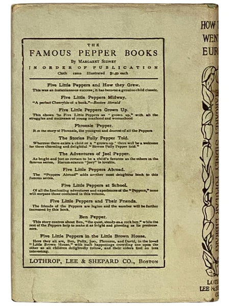 How They Went to Europe (Margaret Sidney Popular Library)