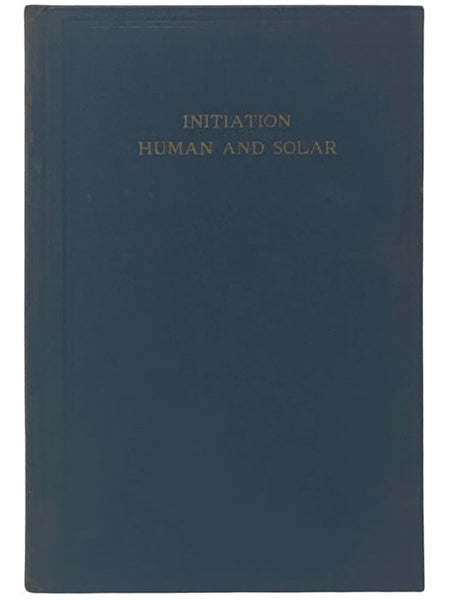 Initiation, Human and Solar
