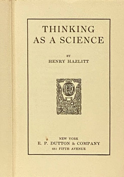 Thinking as a Science