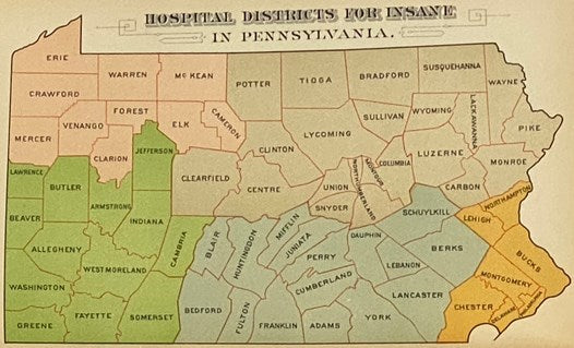 Nineteenth Annual Report of the Board of Commissioners of Public Charities of the Commonwealth of Pennsylvania for 1888; Also the Report of the General Agent and Secretary Statistics, and The Report of the Committee on Lunacy. (Official Document, No. 12.)