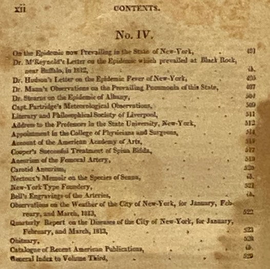 The American Medical and Philosophical Register: or, Annals of Medicine, Natural History, Agriculture, and the Arts. Volume Third [Vol. 3]