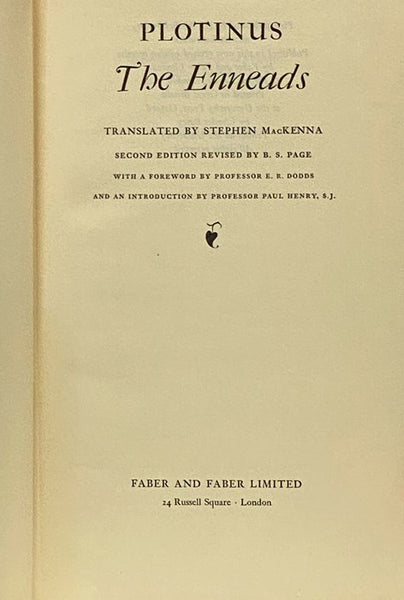 Plotinus: The Enneads