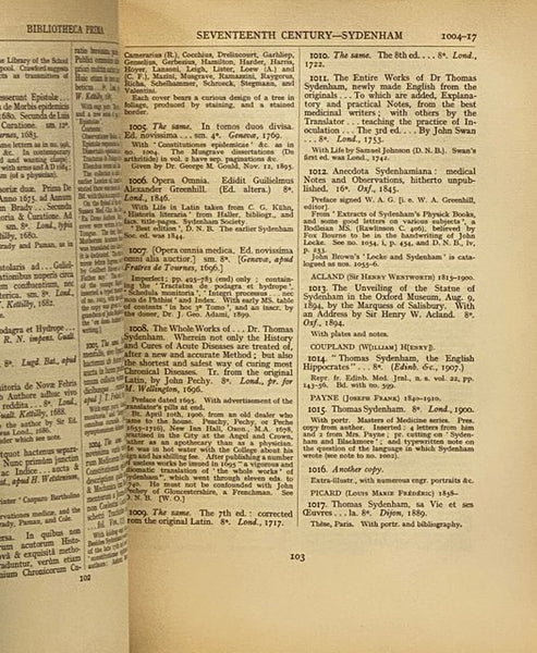 Bibliotheca Osleriana: A Catalogue of Books Illustrating the History of Medicine and Science