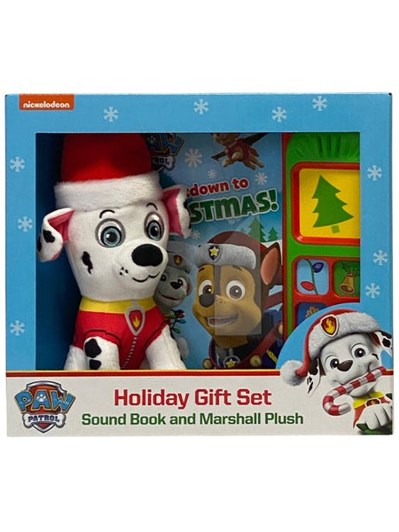 Paw Patrol Countdown to Christmas Holiday Gift Set: Sound Book and Marshall Plush