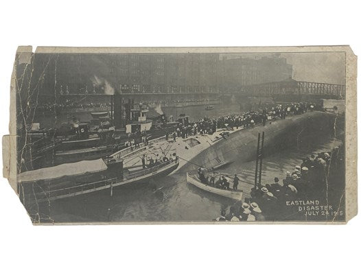 Black-and-White Photographic Reproduction of Eastland Disaster, July 24, 1915 [Chicago]
