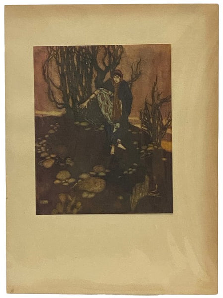 Arabian Nights Tipped-in Color Plate Illustrated by Edmund Dulac, 1907