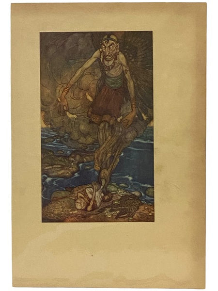 Arabian Nights Tipped-in Color Plate Illustrated by Edmund Dulac, 1907