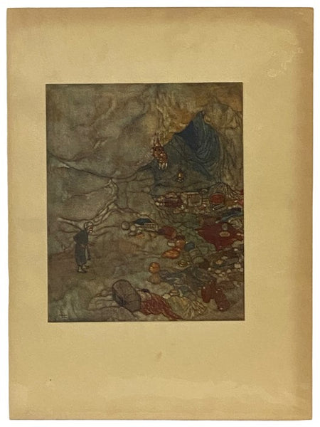 Arabian Nights Tipped-in Color Plate Illustrated by Edmund Dulac, 1907