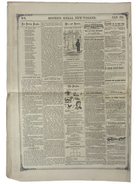 Moore's Rural New-Yorker, Saturday, Jan. 30, 1869, Vol. XX, No. 5, Whole No. 993