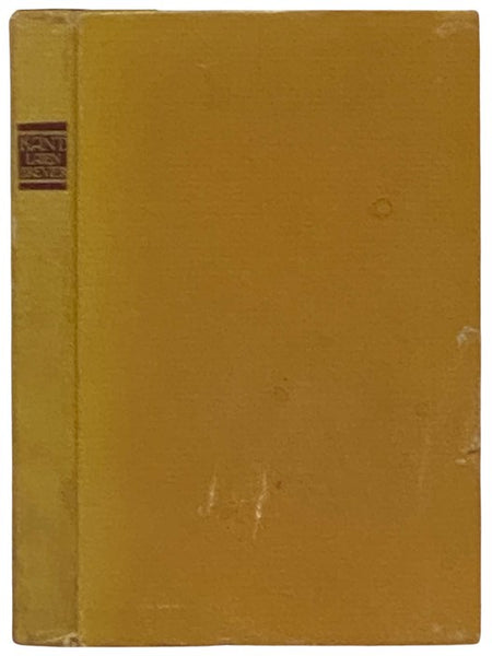 Kant. Laienbrevier. Eine Darstellung der Kantischen Welt und Lebensanschauung fur den ungelehrten Gebildeten aus Kants Schriften, Briefen und mundlichen Ausserungen zusammengestellt.