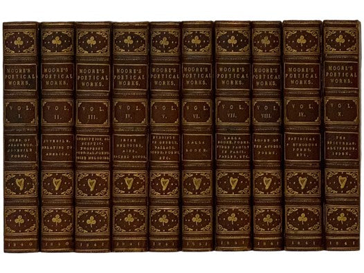 The Poetical Works of Thomas Moore, Collected by Himself. in Ten Volumes: Odes of Anacreon. Juvenile Poems.; Juvenile Poems. Poems Relating to America.; Corruption and Intolerance. The Sceptic. Twopenny Post-Bag. Satirical and Humorous Poems. Irish Melod…