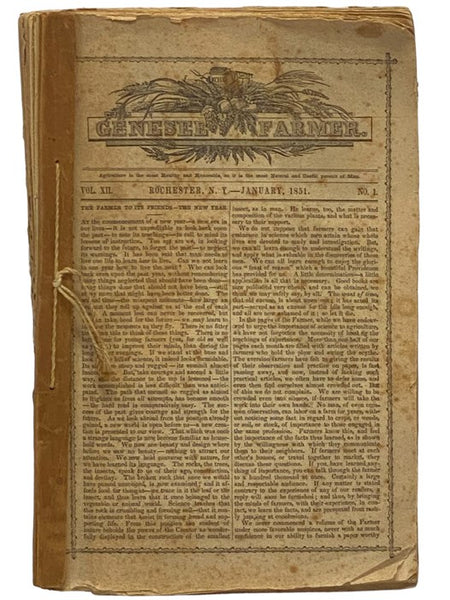 The Genesee Farmer, 1851. Vol. XII. No. 1. - 12.