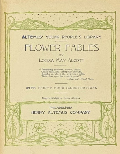 Flower Fables (Altemus' Young People's Library)