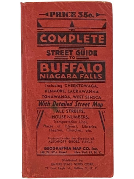 The Complete Street Guide to Buffalo, N.Y. and Vicinity: Including Niagara Falls, N.Y.; Niagara Falls, Canada; Cheektowaga, Kenmore, Lackawanna, Tonawanda Town, Tonawanda City, West Seneca
