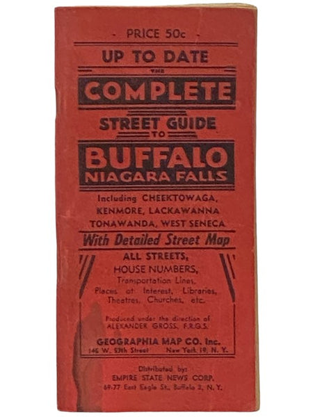 The Complete Street Guide to Buffalo, N.Y. and Vicinity: Including Niagara Falls, N.Y.; Niagara Falls, Canada; Cheektowaga, Kenmore, Lackawanna, Tonawanda Town, Tonawanda City, West Seneca