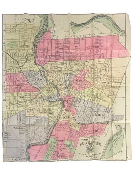New Colored Map of Rochester