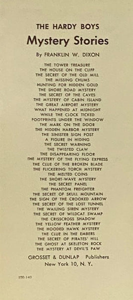 The Mystery at Devil's Paw (The Hardy Boys Mystery Stories #38)