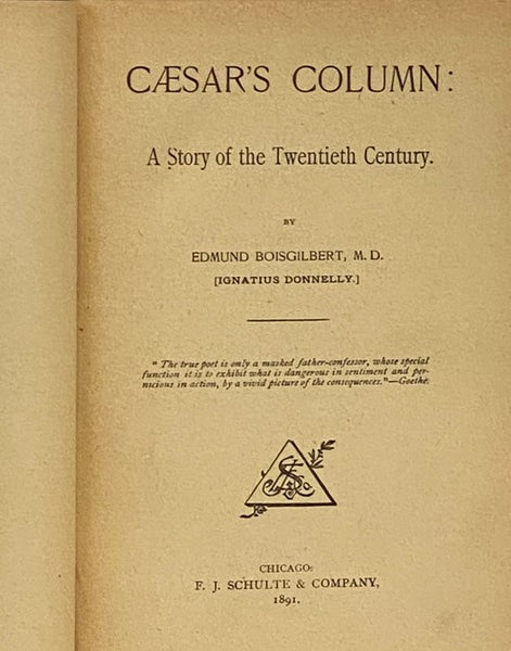 Caesar's Column: A Story of the Twentieth Century