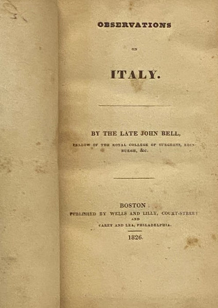 Observations on Italy.