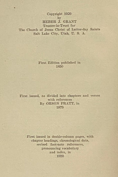 The Book of Mormon: An Account Written by the Hand of Mormon upon Plates Taken from the Plates of Nephi
