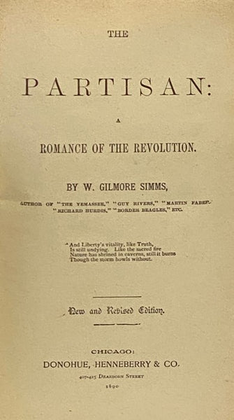 The Partisan: A Romance of the Revolution