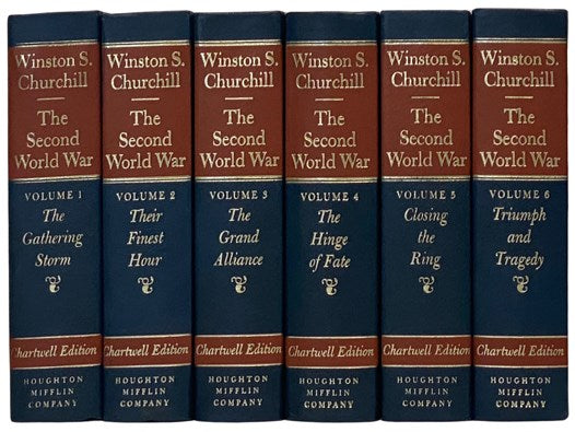 The Second World War Six Volume Set: Their Finest Hour; The Gathering Storm; The Hinge of Fate; The Grand Alliance; Closing the Ring; Triumph and Tragedy (Chartwell Edition)