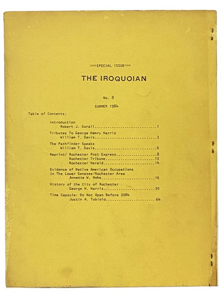 The Iroquoian, Summer 1984, No. 8