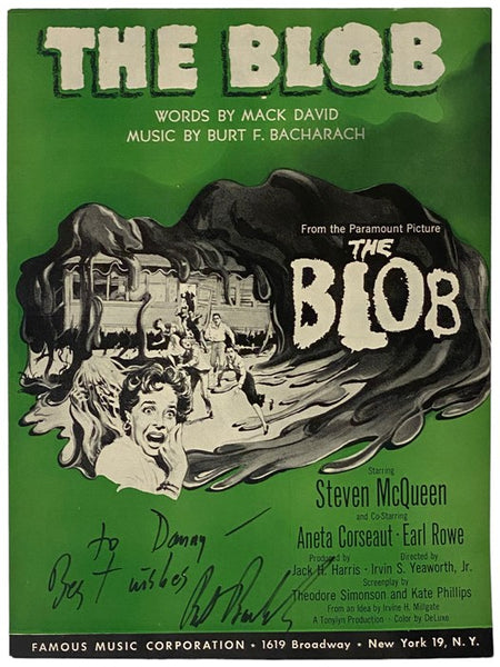 The Blob Movie Poster with The Blob Sheet Music
